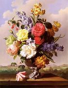 unknow artist Floral, beautiful classical still life of flowers.121 oil on canvas